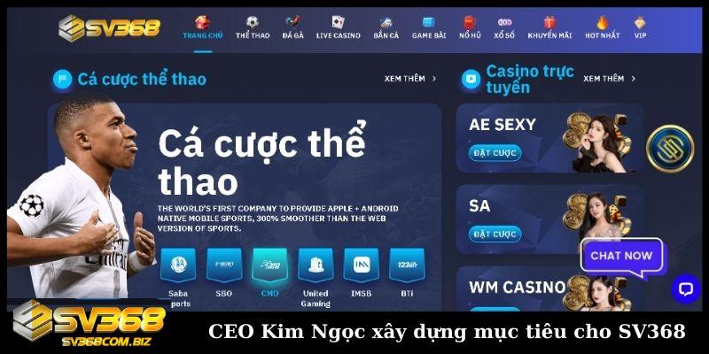 CEO Trương Kim Ngọc - Founder Lãnh Đạo Nhà Cái SV368 2 CEO Kim Ngọc xây dựng mục tiêu cho SV368