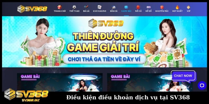 Điều khoản và điều kiện SV368 - Cam kết của mọi hội viên 3 Điều kiện điều khoản dịch vụ tại SV368